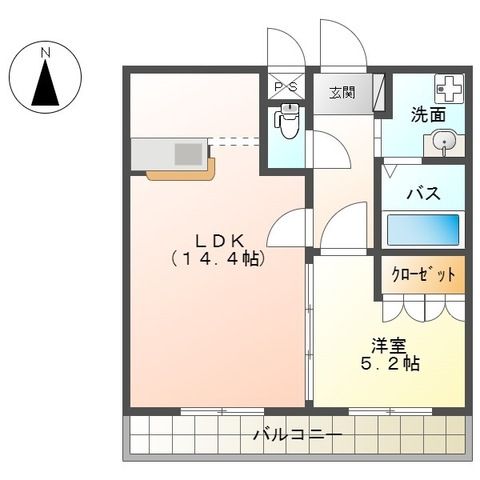 フォーマルハウト 0202号室 間取り