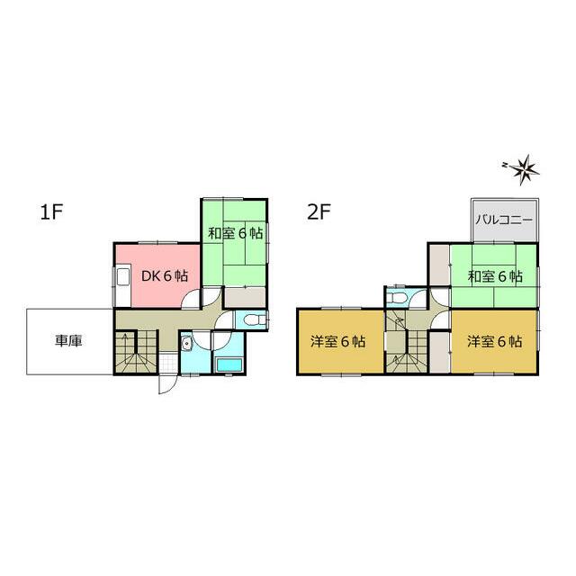 飯田岡貸家 間取り