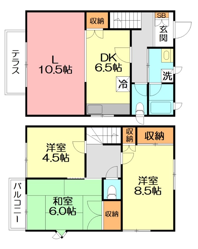 ドルフエハラD 001号室 間取り