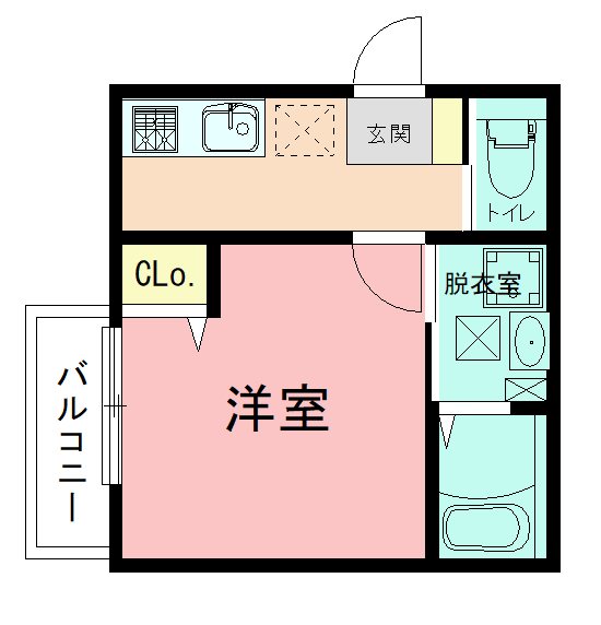 CORE BREEZE 103号室 間取り