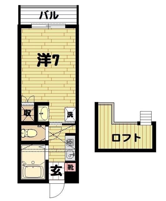 シエル戸塚 305号室 間取り