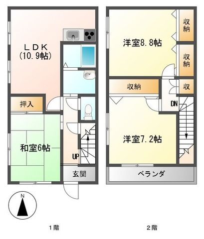 リバティヒルズ 101号室 間取り