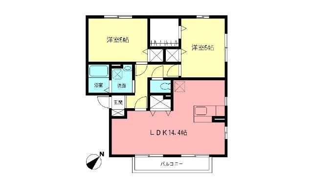 キャピタルコート 202号室 間取り