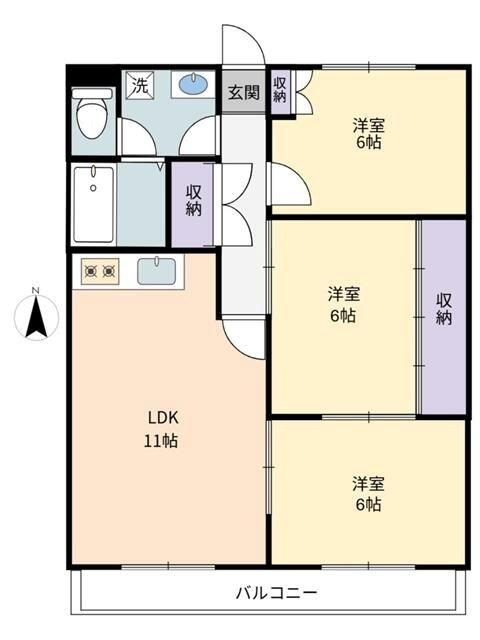 アロードリーム 303号室 間取り