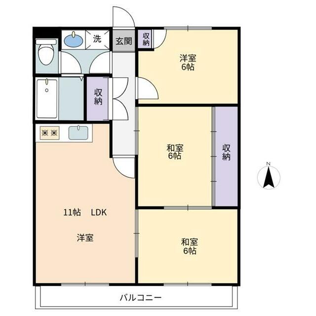 アロードリーム 303号室 間取り