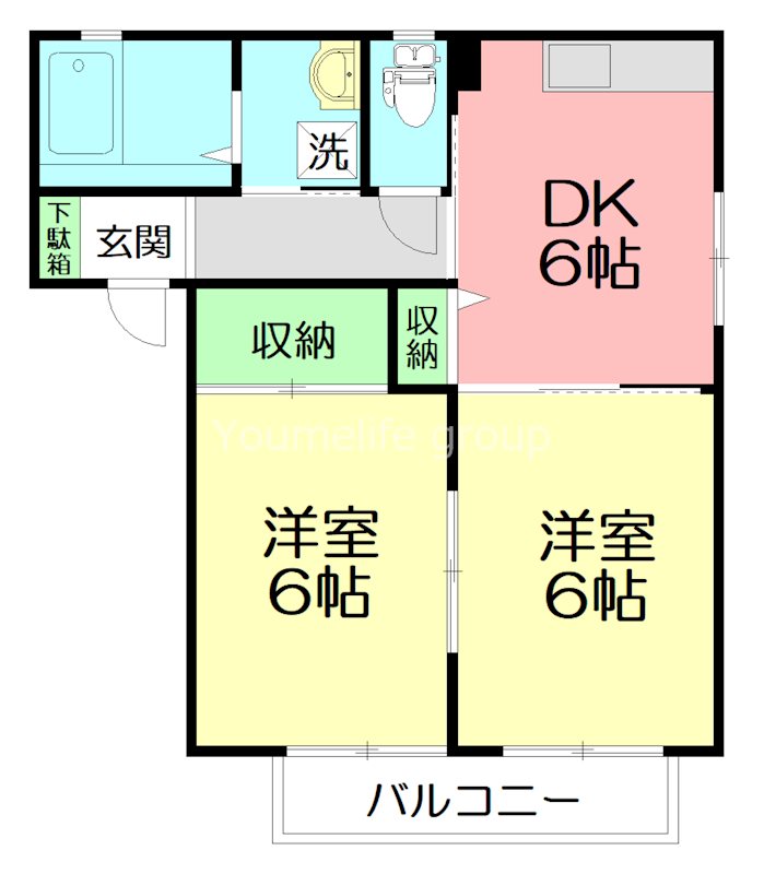 シティ パル 102号室 間取り