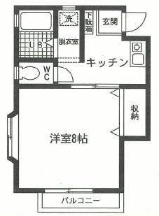 ウッドベル21 102号室 間取り