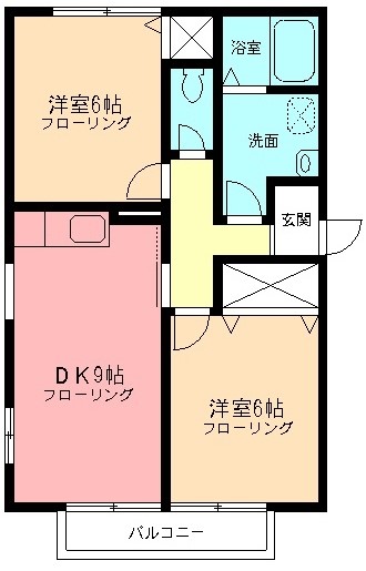 ソシア落合B 201号室 間取り