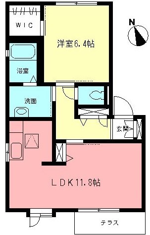 コアロード 202号室 間取り