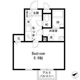 グリーンバード湘南 102号室 間取り