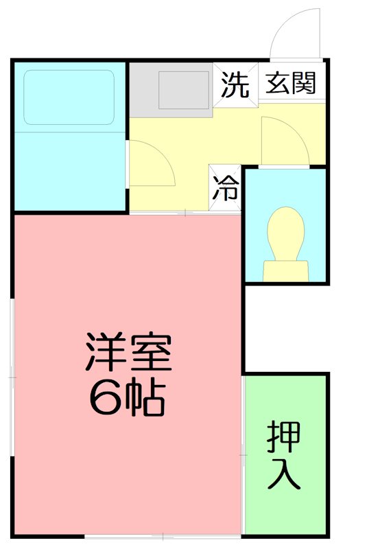 HBA 201号室 間取り