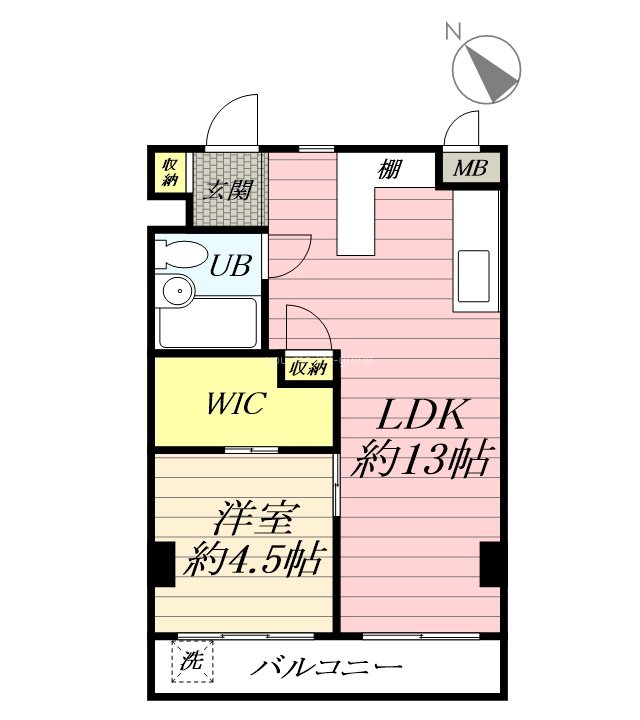 グリーンマンション南足柄 403号室 間取り
