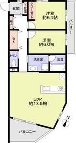 THE　TAKASUNA　KULTURCE 301号室 間取り