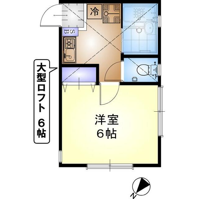 メルクマール湘南 202号室 間取り