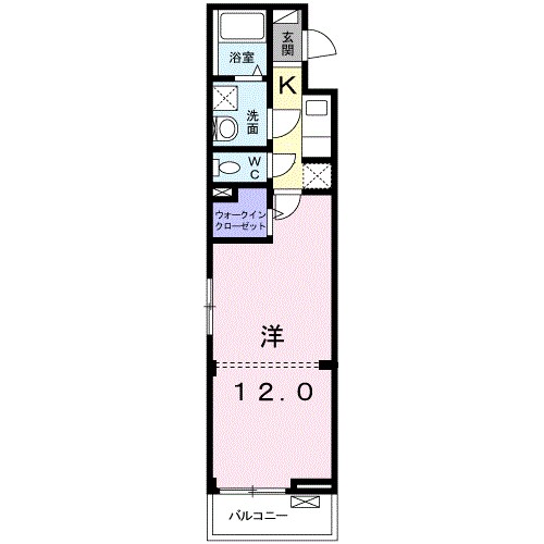 サン クレール 204号室 間取り