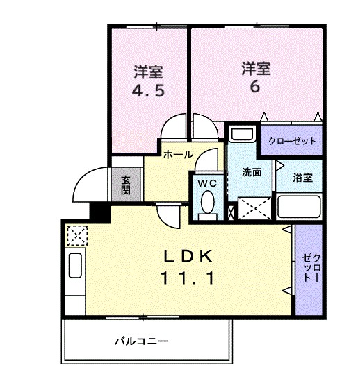 サンリーフ湘南 303号室 間取り