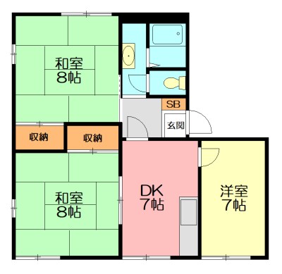 サンベルテ戸塚 E103号室 間取り