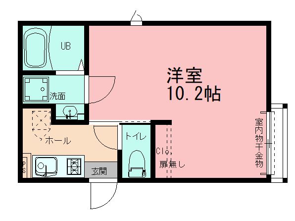 カーサフェリーチェ大船観音 201号室 間取り