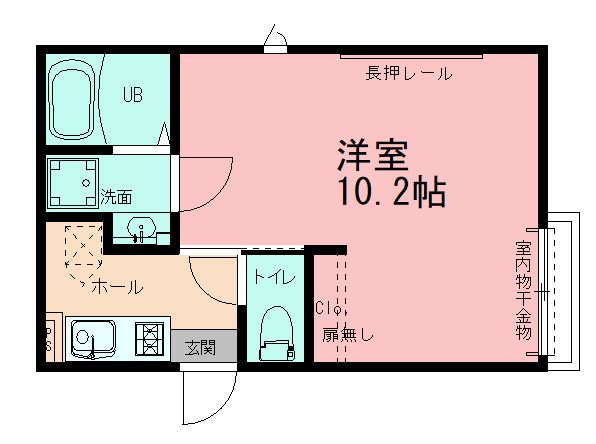 カーサフェリーチェ大船観音 301号室 間取り