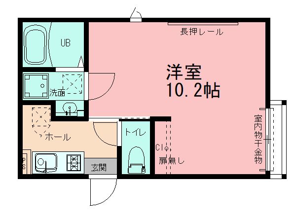 カーサフェリーチェ大船観音 101号室 間取り