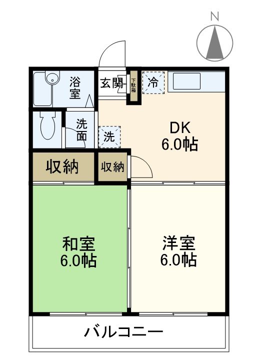 アクシス 103号室 間取り