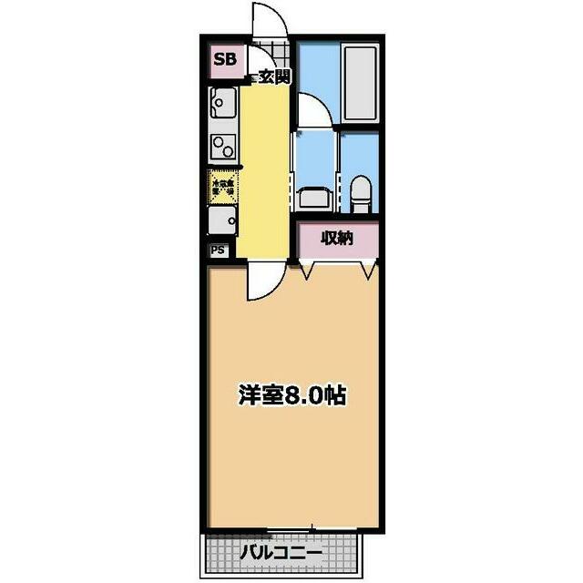 COSTA鵠沼 102号室 間取り