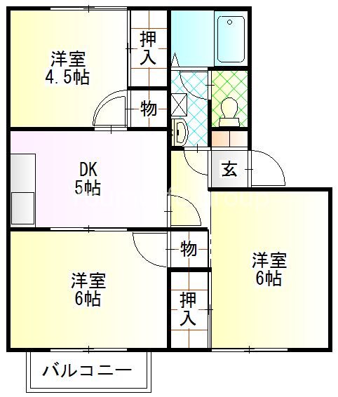 フレグランスM 105号室 間取り