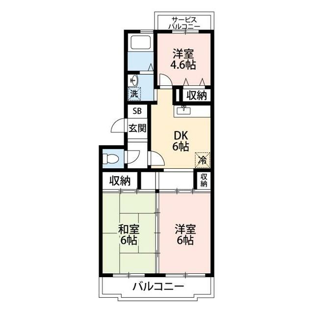 ガーデンクレスト湘南 202号室 間取り