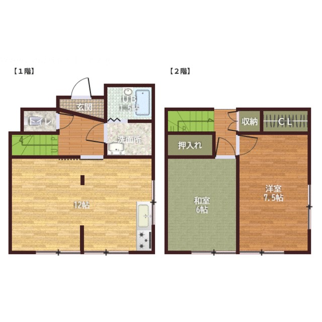 スズランB 7号室 間取り
