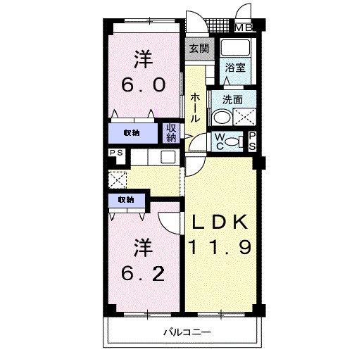 レオン 302号室 間取り