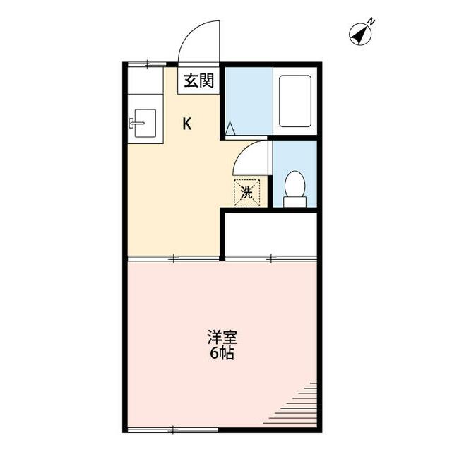 プレール戸塚 1-F号室 間取り