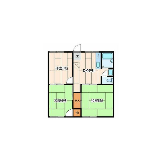 フォーレスト A103号室 間取り