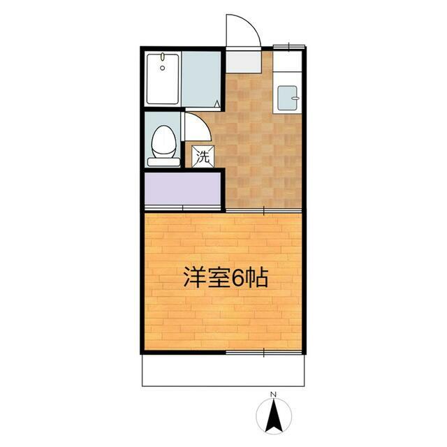 司ハイツ 2-C号室 間取り