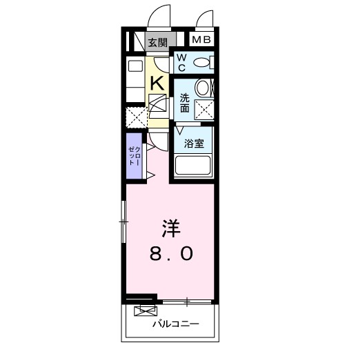 ボニート パンセ 103号室 間取り