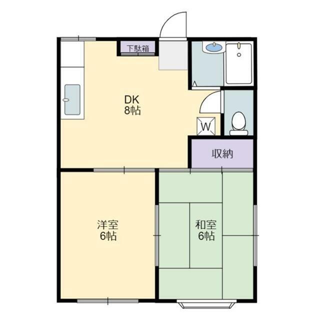 コスモヒルＣ 101号室 間取り