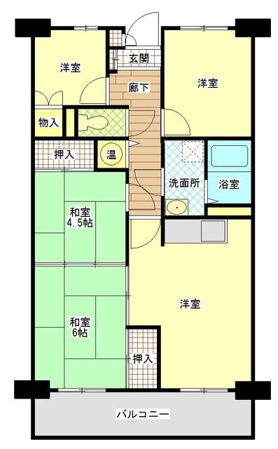 ライオンズマンション厚木 203号室 間取り