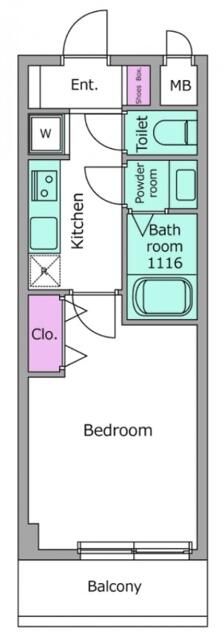 ＬＯＣ&rsquo;Ｓ　ＹＯＫＯＤＡＩ 103号室 間取り