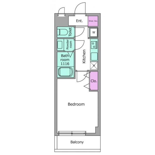 LOC’S YOKODAI 304号室 間取り