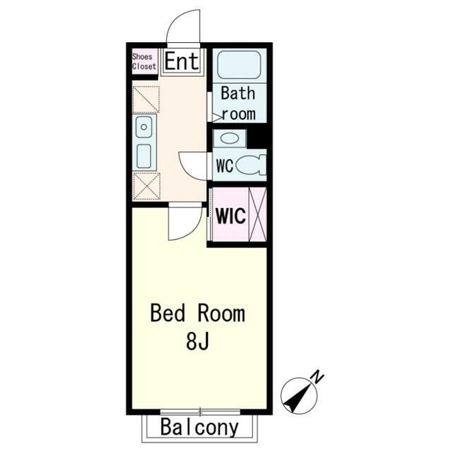 ＳＥＡ　ＦＬＡＴ 106号室 間取り