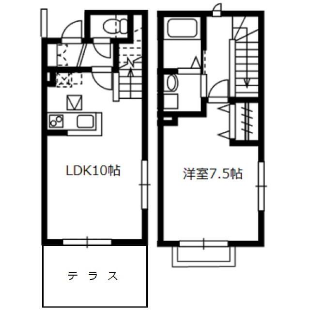 アンマケイト 106号室 間取り