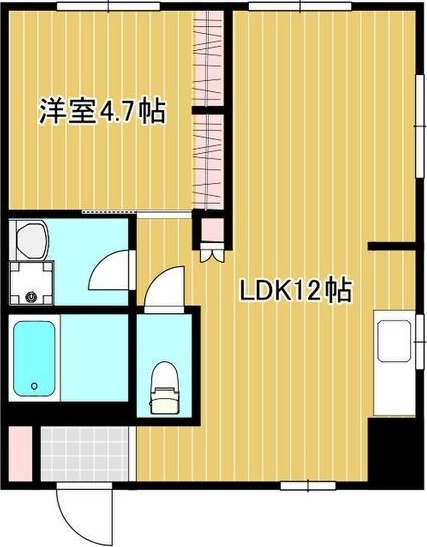 湘南台マンション 101号室 間取り