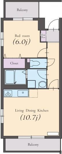 サングレースⅠ 303号室 間取り