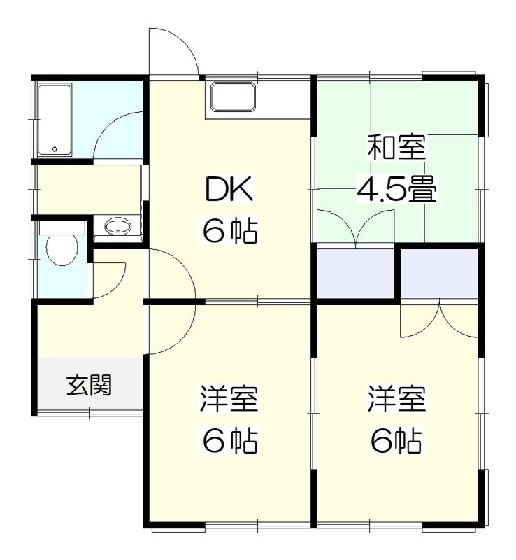 渡辺貸家 6号棟 間取り
