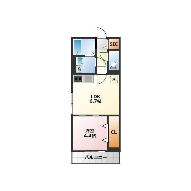 Ｙｏｕｔｈ　Ｖｉｌｌａｇｅ北矢名 301号室 間取り