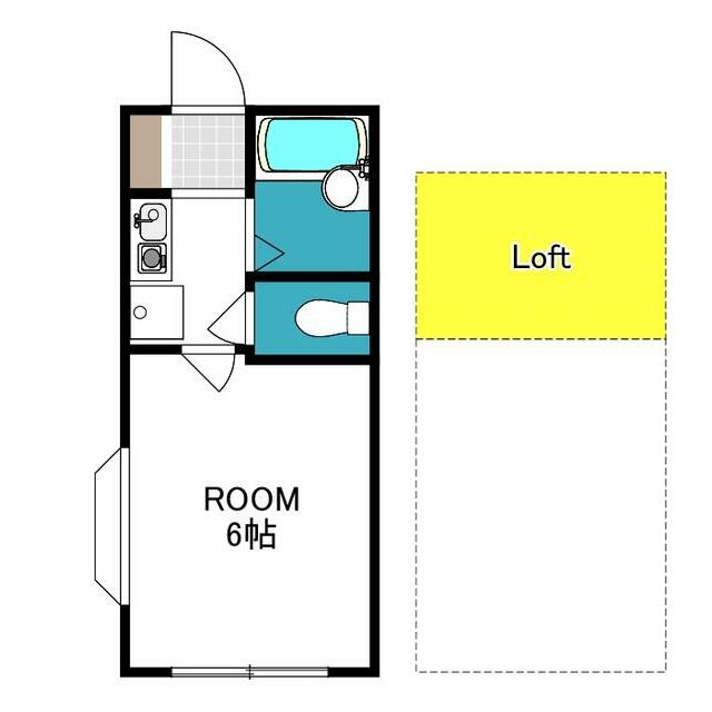 コスモ 101号室 間取り