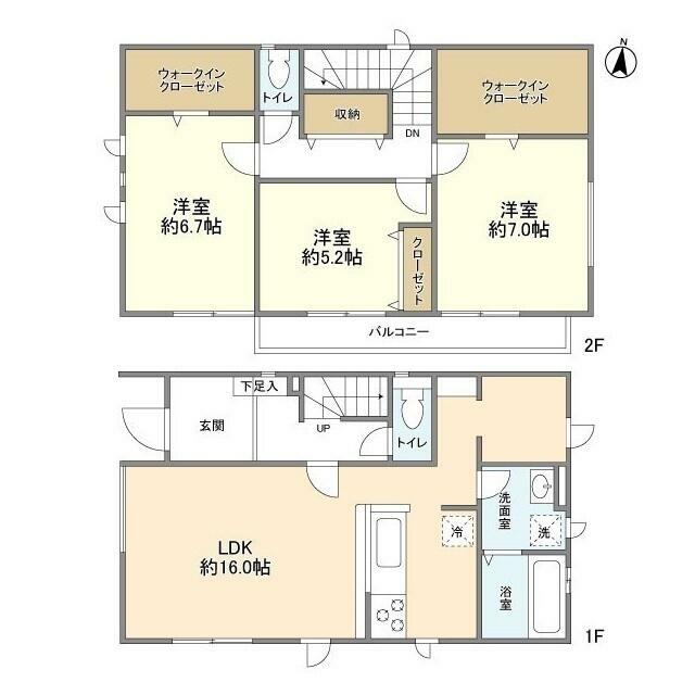 4228茅ケ崎市堤2期1棟1号棟 間取り