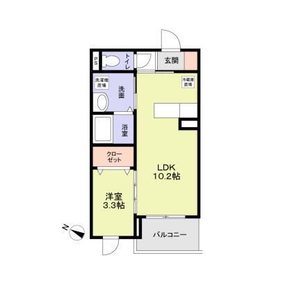 Contrail 湘南 303号室 間取り