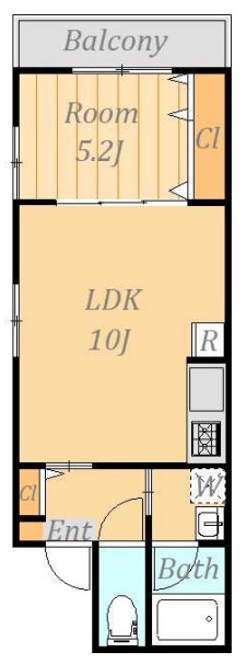 エルジュ港南台 301号室 間取り