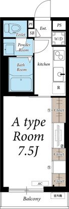 リブリ・厚木南 206号室 間取り