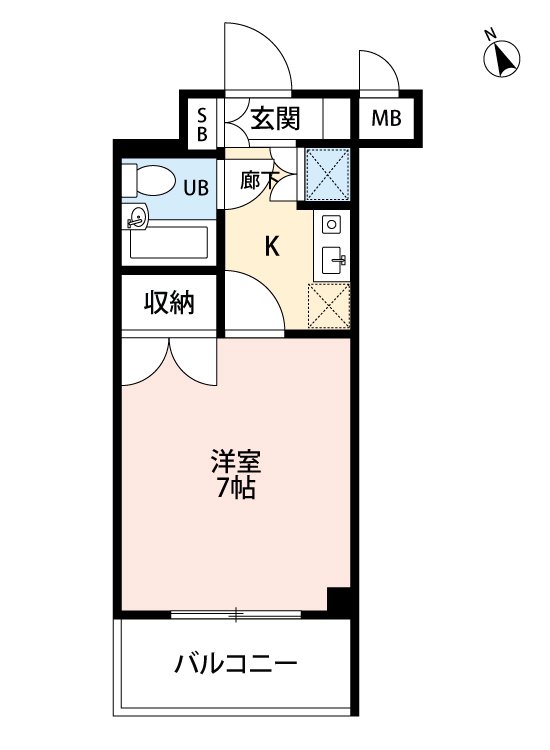 エスペランサ湘南 207号室 間取り